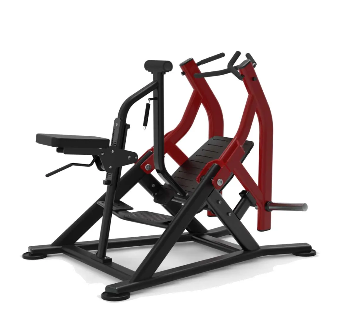 Professional Body Exercise Gym Equipment Plate Loaded Seated Row Rowing Machine