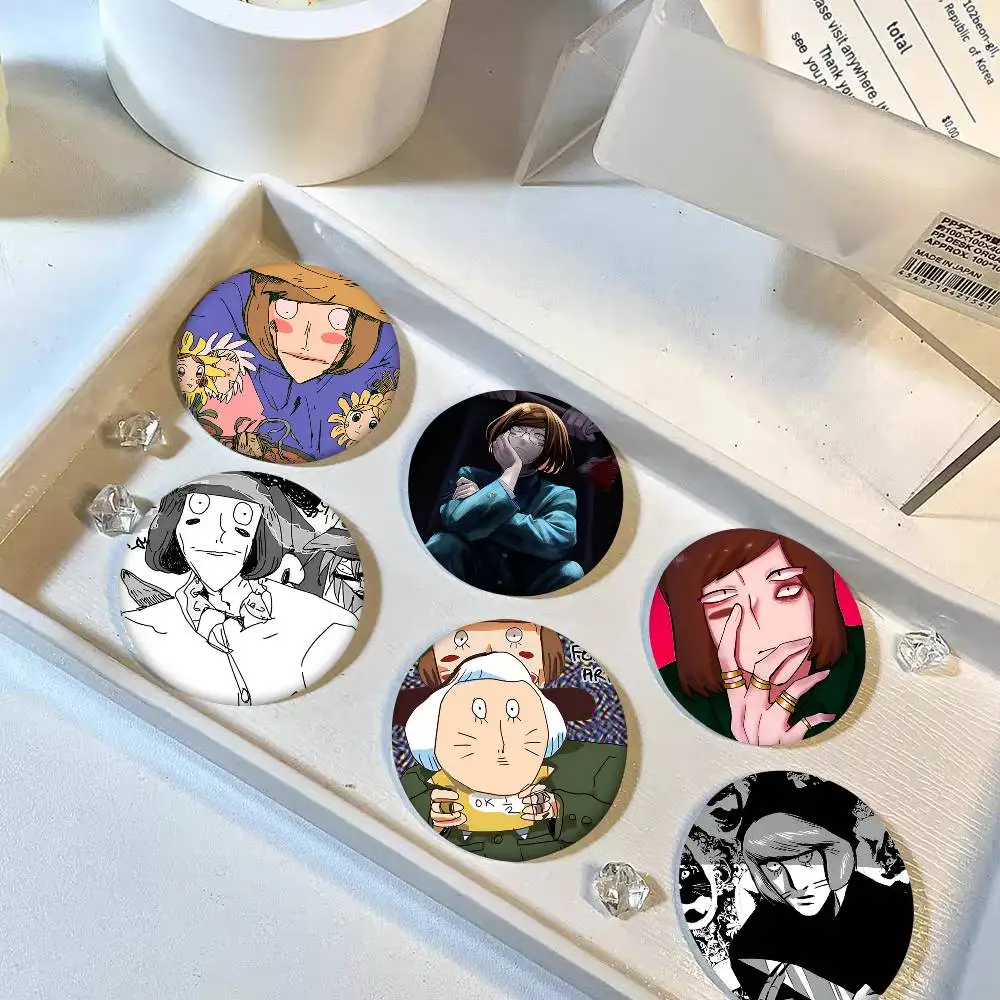 R-Rnfren Luther Nyon Round Badge Creative Brooch Clothing Backpack Accessories Lapel Pin