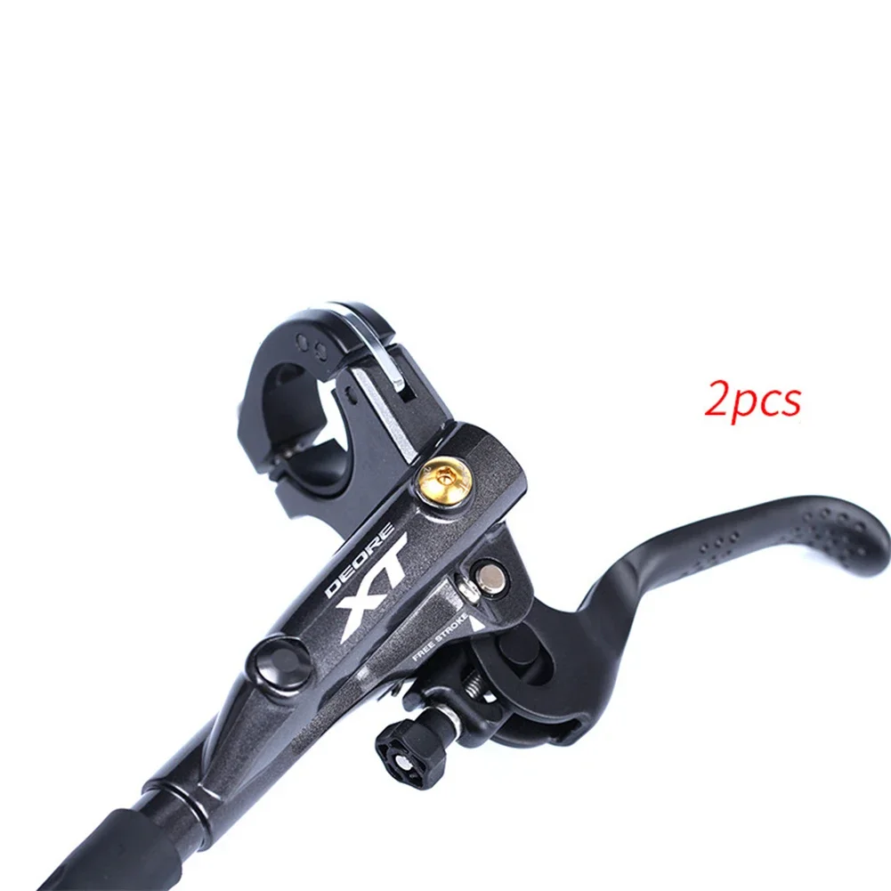 2pcs Bike Brake Lever Bleed Titanium-Screw For-Shimano XT SLX Zee Deore MTB Road Mountain Bicycle Brake Lever Screw Accessories