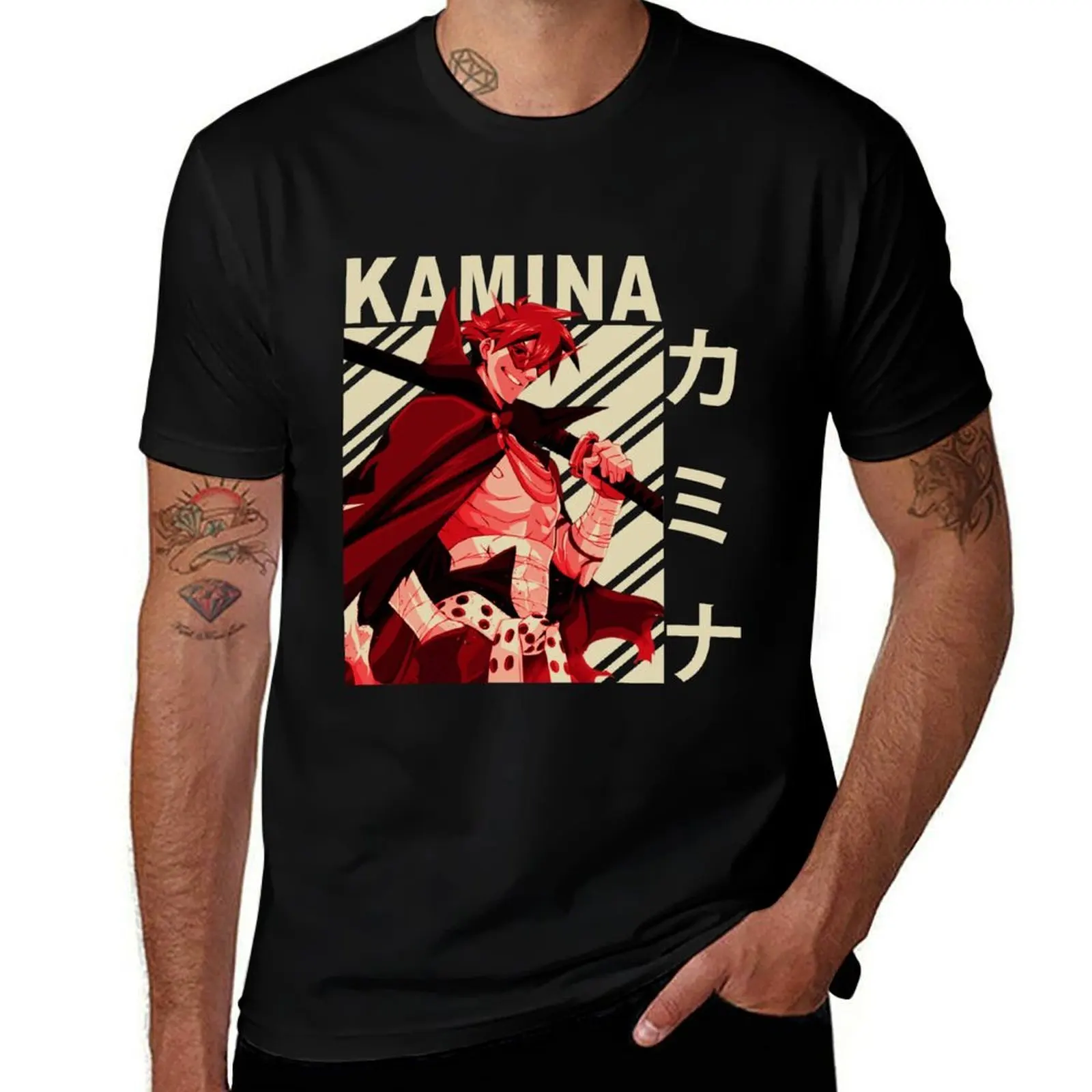 Kamina - Vintage Art T-Shirt t shirts for man cotton funny T-Shirt