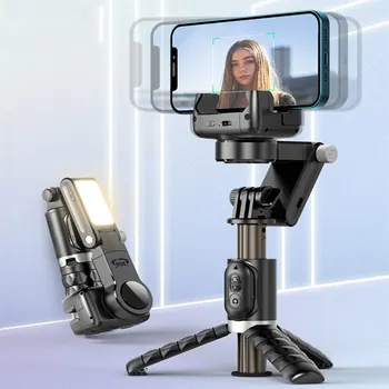 360 rotasyon aşağıdaki çekim modu Gimbal sabitleyici Selfie sopa Tripod Gimbal iPhone telefon Smartphone canlı fotoğraf