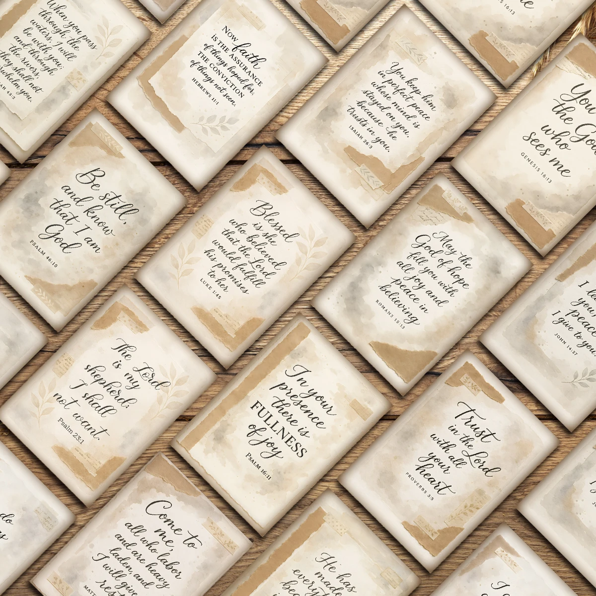 50 Stück Inspirierende Schriftkarten, Bibelvers-Karten mit Christlicher Botschaft, für Gebet Tägliche Ermutigung, Kirchenveranstaltungen, Eid-Geschenk – Detail 4