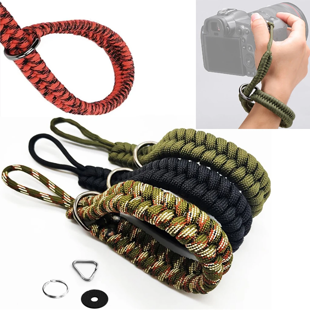 Camera Strap Camera Wrist Strap Hand Grip Paracord Braided Wristband for Pentax for Panasonic DSLR Camera Accessories