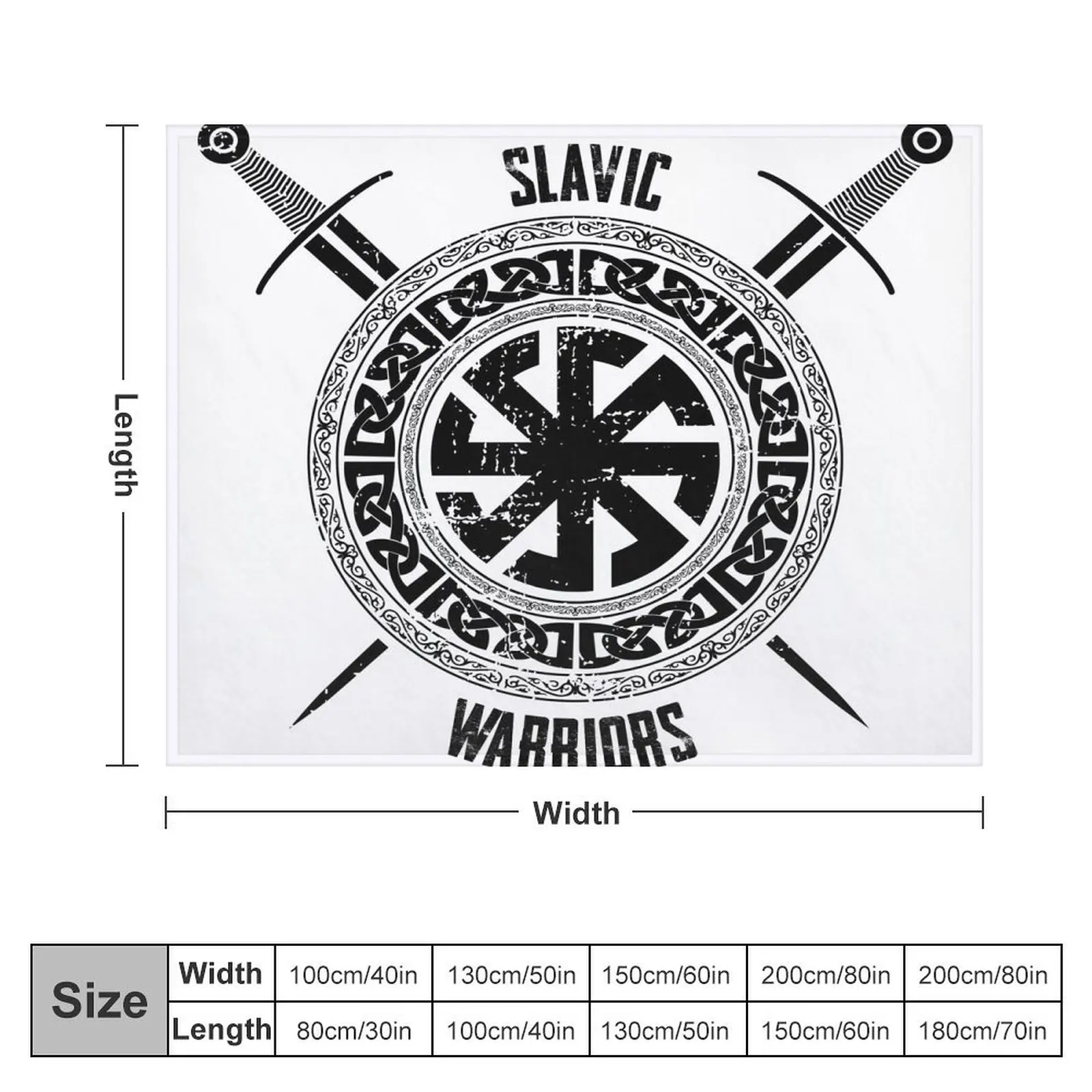 Slavic Warriors Throw Blanket Decorative Sofas Designers Quilt Blankets