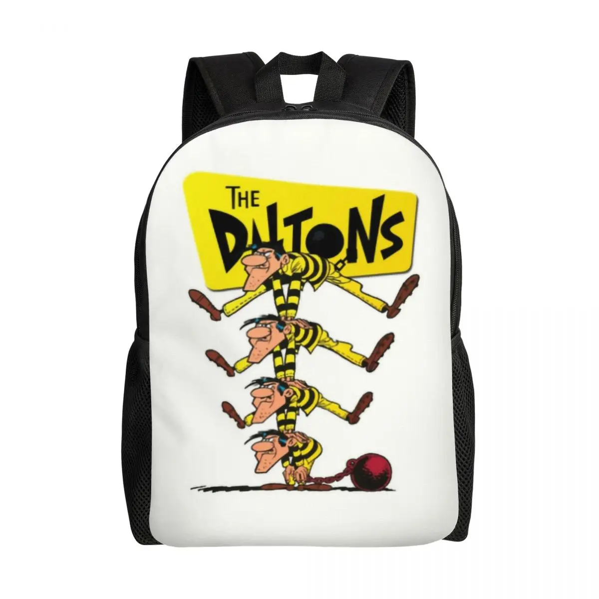 Lucky Luke Backpack for Women Men College School Student Bookbag Fits 15 Inch Laptop Dalton Brothers Comics Cartoon Bags