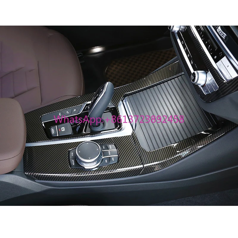 

Carbon Fiber Car Interior Accessories for bmw X3 X4 G01 G02 Gear Shift Panel Steering Wheel Trim Seat Cover Dashboard Auto Style