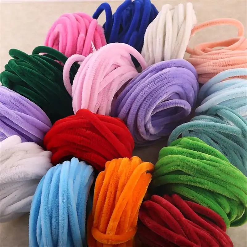 

DIY Velvet Wire Twist For Hairpins Flowers Toys Craft Ornament Jewelry Making Accessories Handmade Craft Felt Strip DIY Clothing