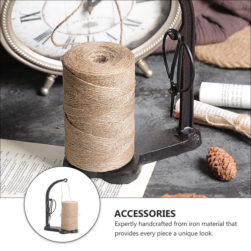 

1Pcs Rope Winder Decoration Cast Iron Brass Vintage Style Storage Twine Yarn Holder European Retro Home Adornment