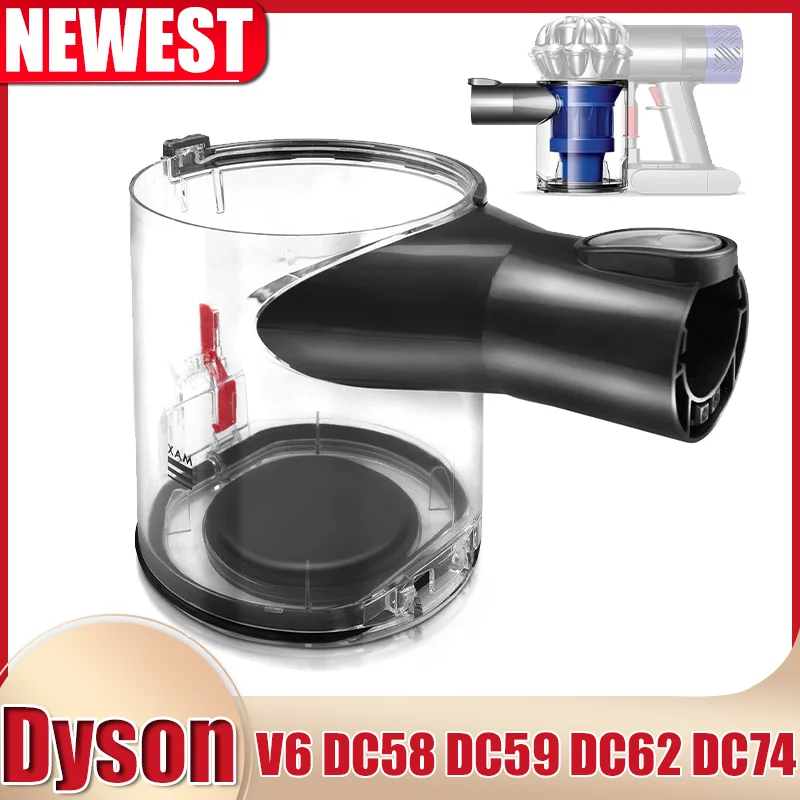 Dust Container for Dyson V6 DC58 DC59 DC62 DC74 Vacuum Cleaner,Dust Bin Replacement Parts, A/B Interface Dust Cup ﻿