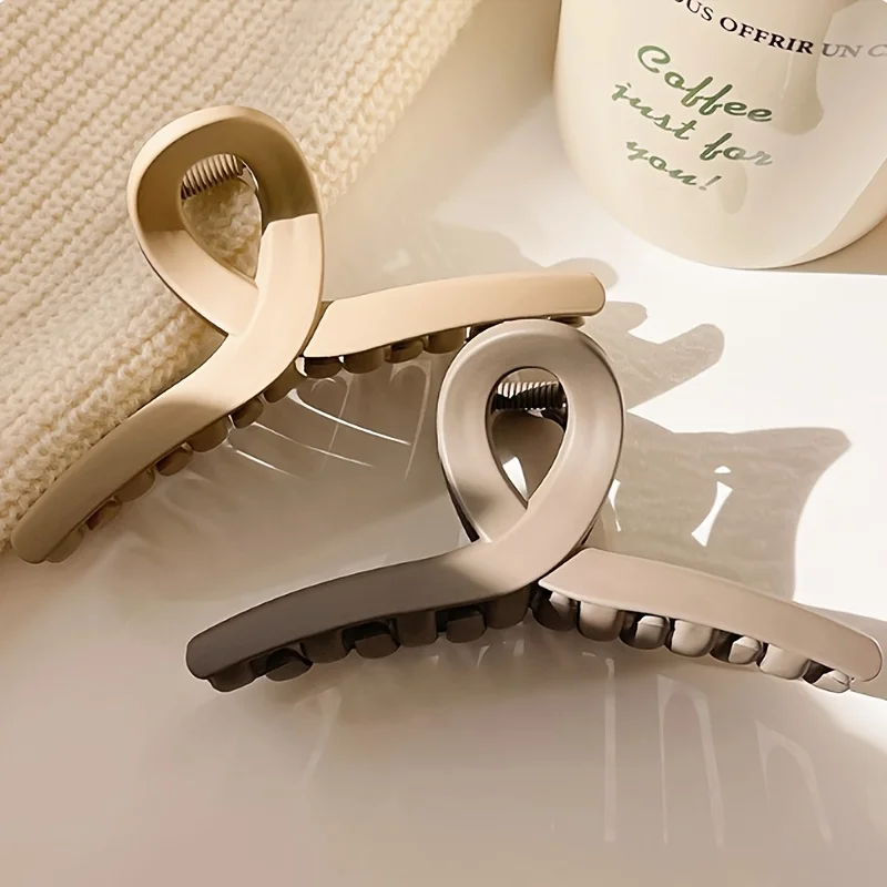 3 Stück elegante, mattierte Haarspangen, geeignet für Frauen – große Größe, rutschfeste Haarspangen mit Kreuzdesign, Haarschmuck für Damen – Detail 8