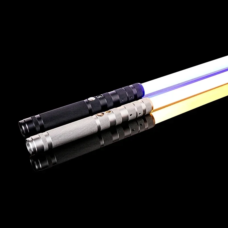 Metal Aluminum Handle LED Lightsaber RGB 16-Color Variable Metal Handle Lightsaber With Hitting Sound Effect FX Duel Lightsaber