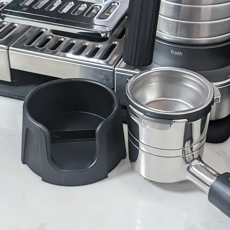 JUSTINLAU Espresso Silicone Mat & Portafilter Holder for Ninja Luxe,Anti-Slip Bar Corner Pad for Espresso Machine Accessories