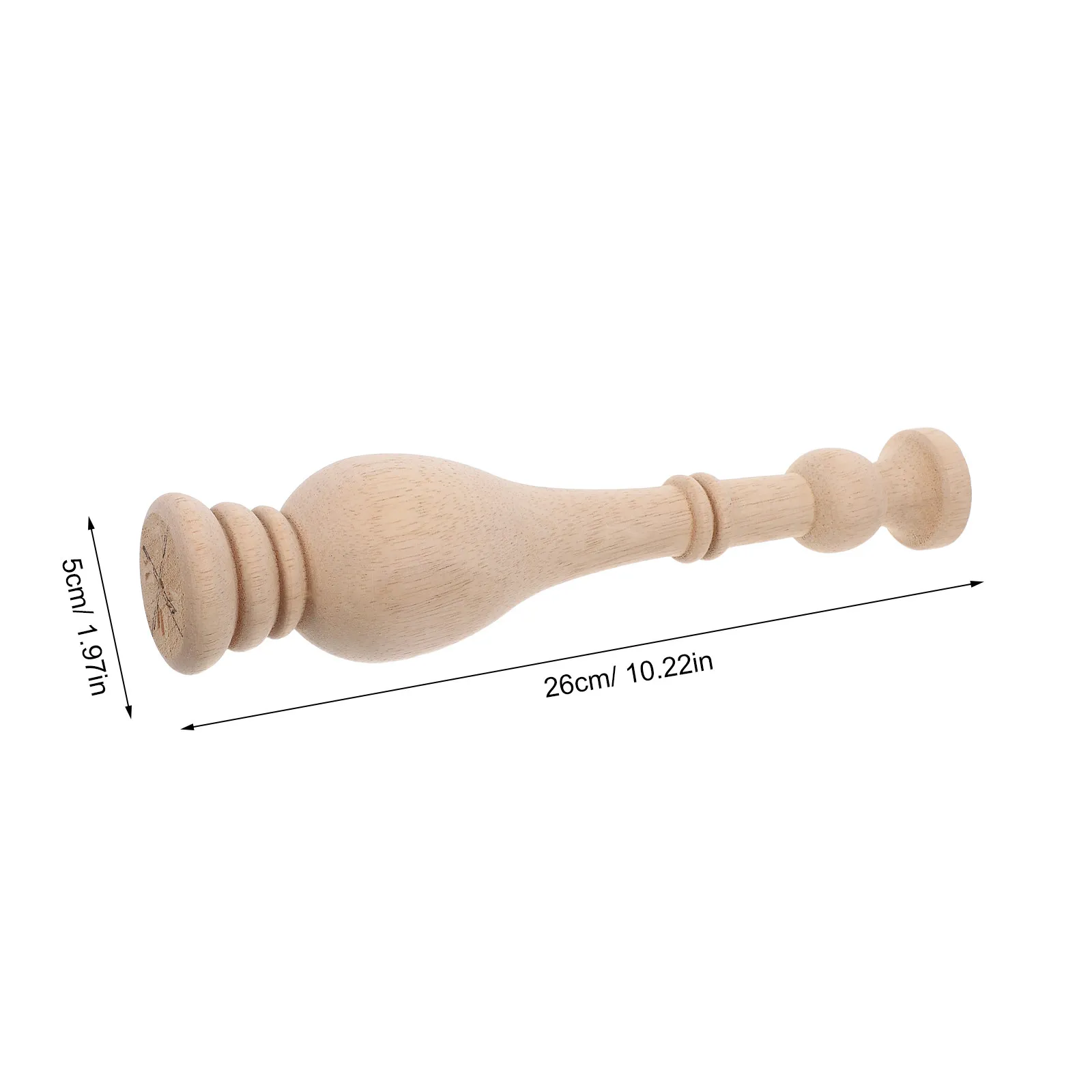 Decorative Unfinished Wood Finials European Style Round Carved Top Staircase Bed Post Curtain Rod Flagpole Toppers Wooden Crafts