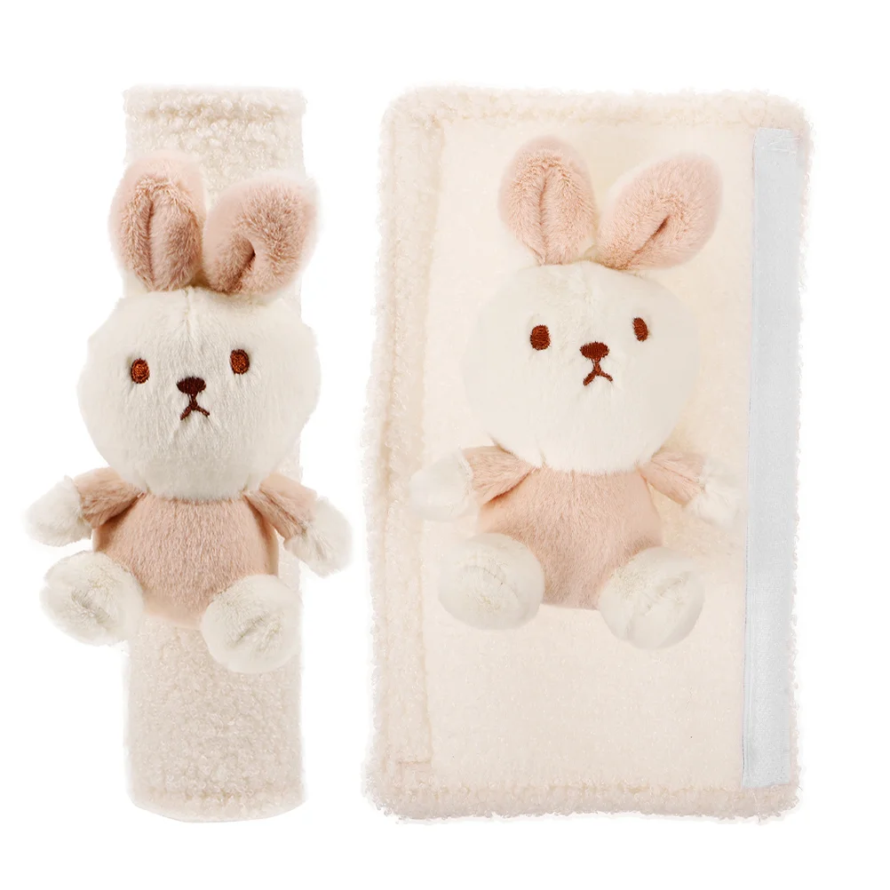 قطعتان من واقي الكتف الناعم المريح، تصميم كرتوني لطيف لغطاء أمان القيادة #1