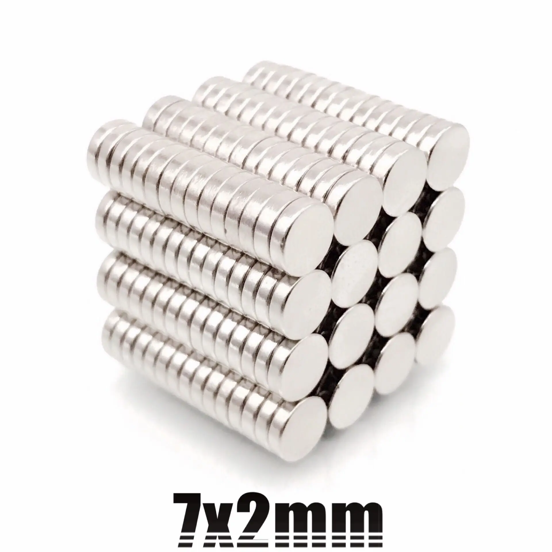 

20-2000Pcs N35 Round Magnet 7x2 mm Neodymium Magnet 7*2mm Permanent NdFeB Super Strong Powerful Magnets 7mm x 2mm 7*2