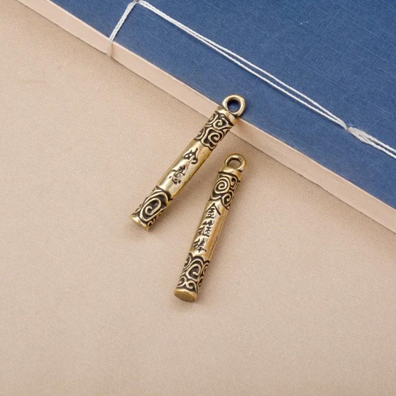 Handmade Creative Sun Wukong Keychain Brass Ruyi Golden Hoop Stick Dinghai God Needle Waist Pendant