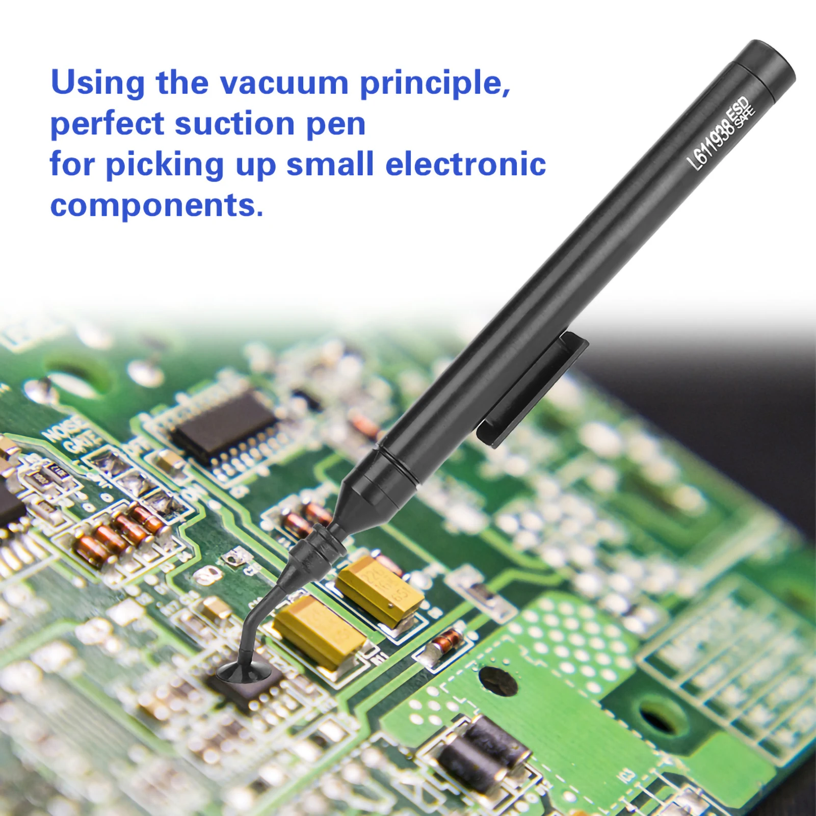 IC SMD Pickup Tool Manual Vacuum Suction Pen Soldering Sucking Pickup Tool Kit with Suckers for IC SMD Sucking Pickup Tool