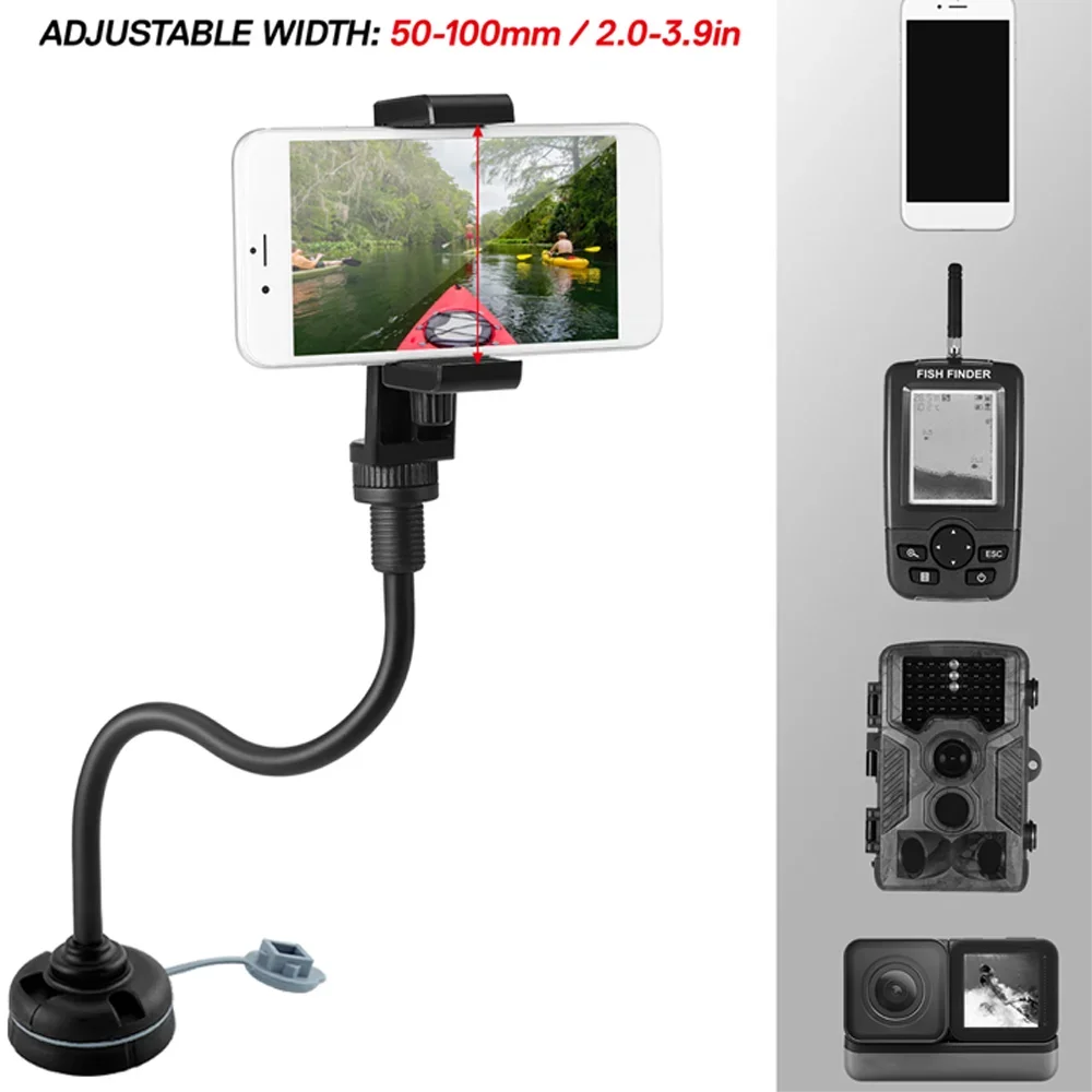 

Kayak Canoe Phone Mount Base Cellphone Holders360° Flexible Long Arm Dinghy Marine Boat Photograph Camera Bracke