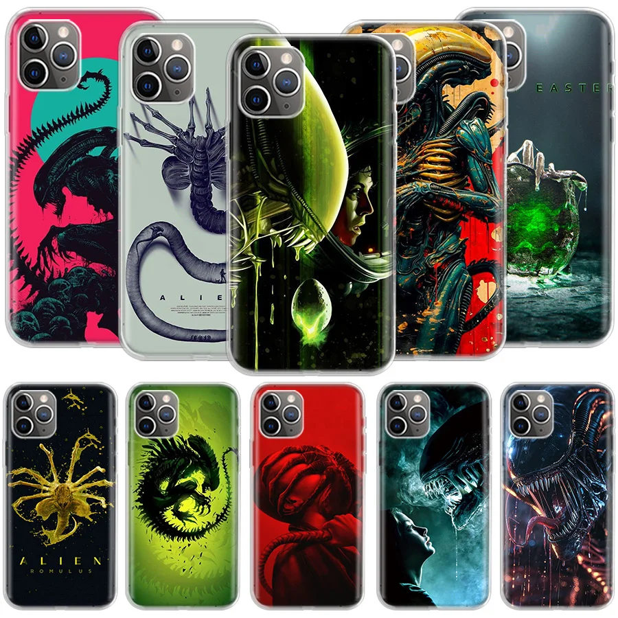 Чехол COOL A-Alien Xenomorph для телефона Apple Iphone 12 13 Mini 14 15 Pro 11 Pro Max 16E 16 Plus X XS 7 8 SE 2020, чехол Clea