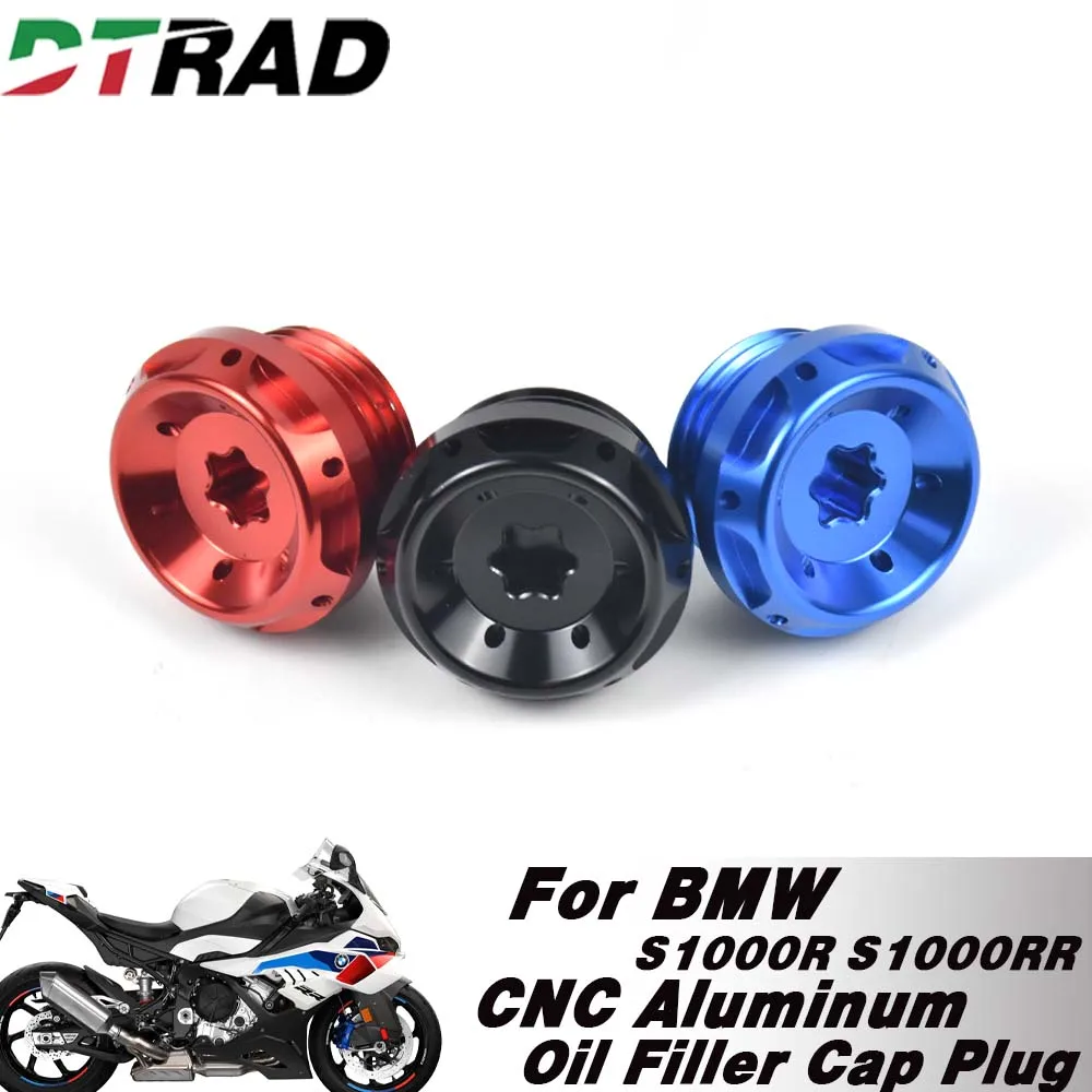 

For BMW S1000RR M1000RR S1000R M1000R S1000XR M1000XR 2013-2026 M24*2 CNC Aluminum Engine Right Side Oil Filler Cap Screw Plug