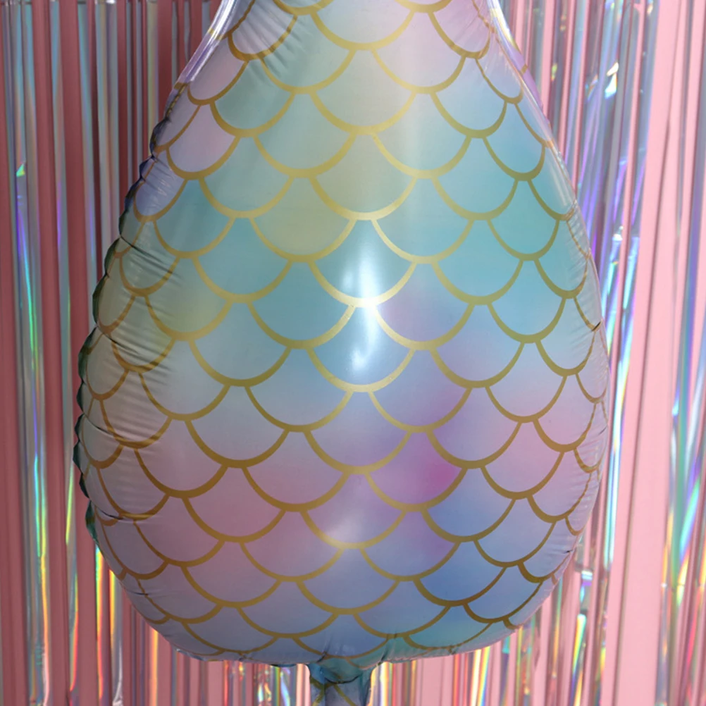 

3pcs Mermaid Tail Aluminum Foil Balloons Birthday Party Decoration Balloon Theme Celebration Home Bar Club Photo