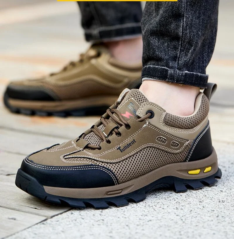 

2025 Summer work safety shoes, men's puncture resistant work shoes, protective shoes, safety boots, tactical boots