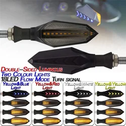 Motorcycle Turn Signal LED Indicator Blinker Light White Amber DRL Arrows LED Sequential Flowing 12V 10mm For Honda For Yamaha