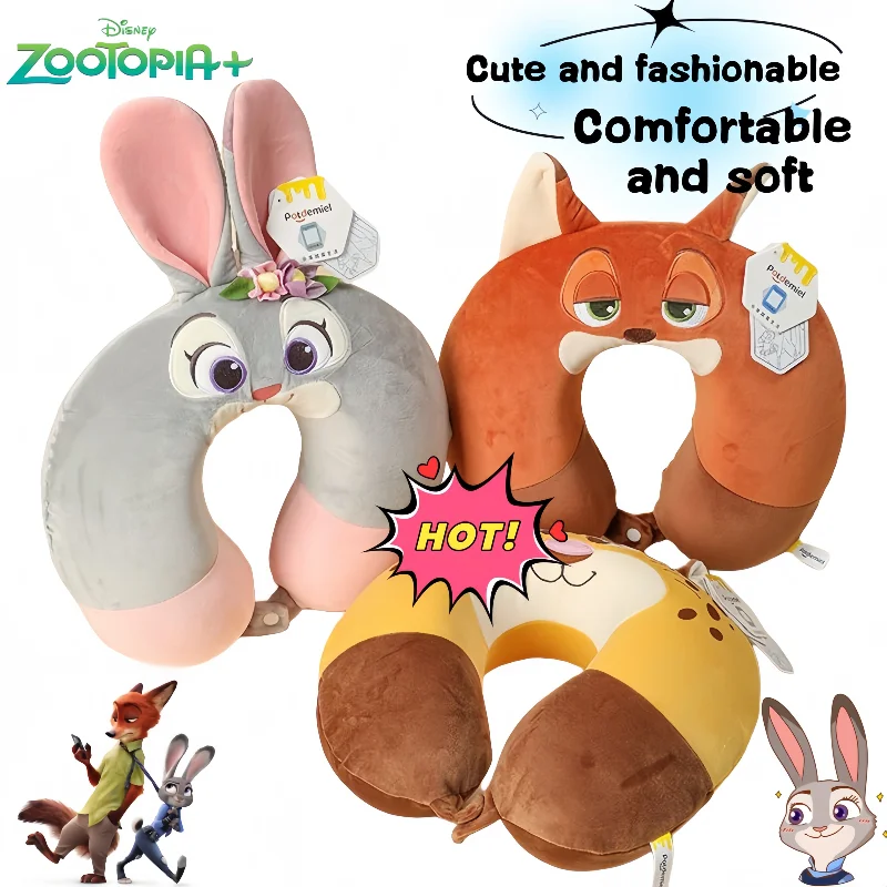 

Disney Zootopia Judy Nick Cute Cartoon Creative Fashion Comfortable Plush U-Shaped Slow Rebound Neck Pillow Birthday Gift
