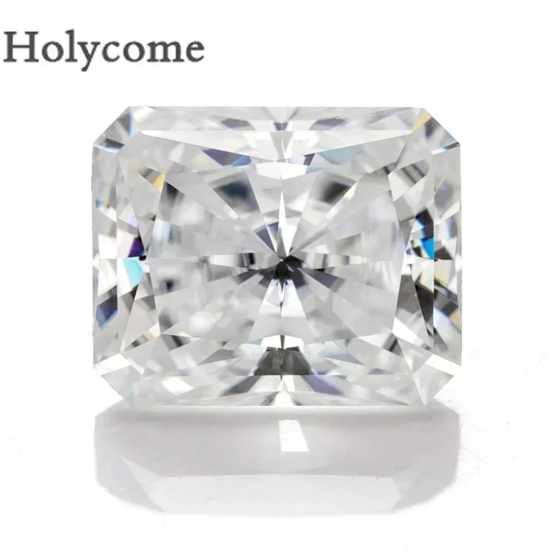 Radiant Shape D White VVS Brilliant Cut GRA Certificate Pass Loose Moissanite Diamond Tester Positive Chic Gemstone Hand Cutting