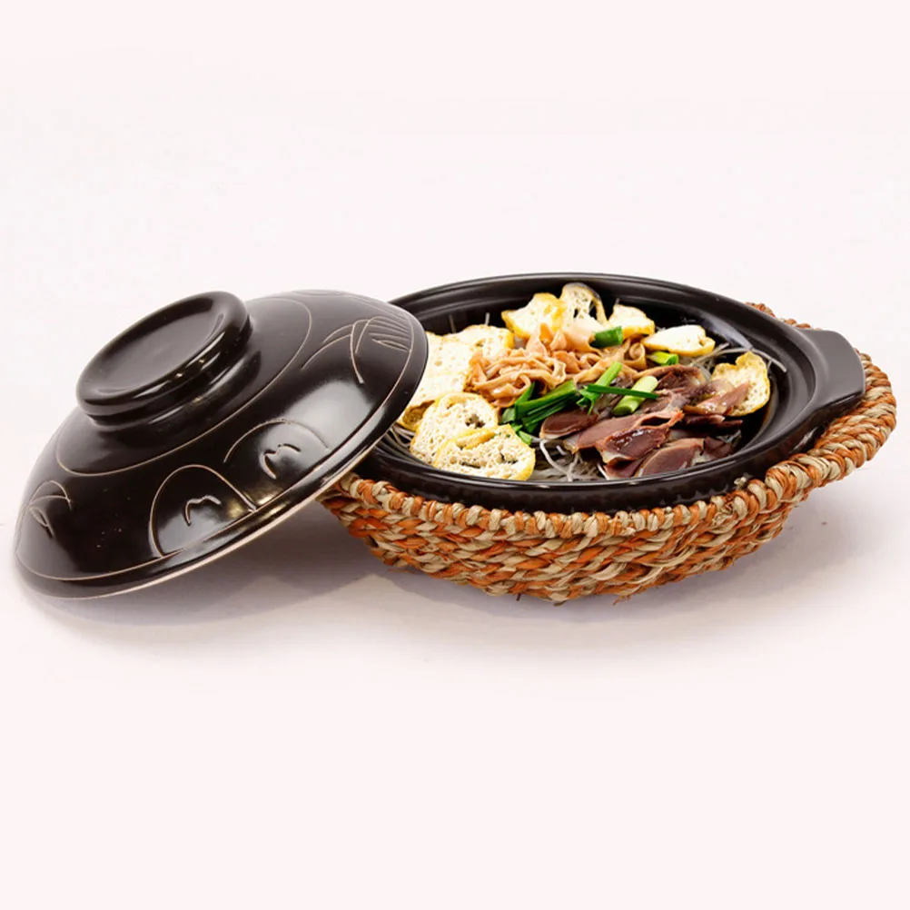 

Rattan Heat Insulation Mats Protective Placemats for Kitchen Decor Smooth Surface Easy Clean Reusable Table Mat