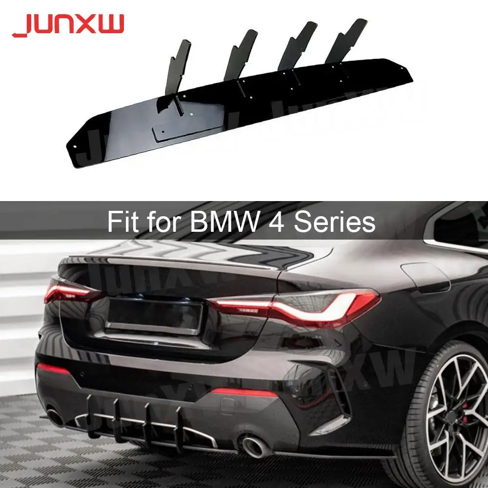 

Rear Bumper Diffuser Spoiler Canards Splitters Trims For BMW 4 Series G22 G23 Coupe 2021 + Car Styling Accessories