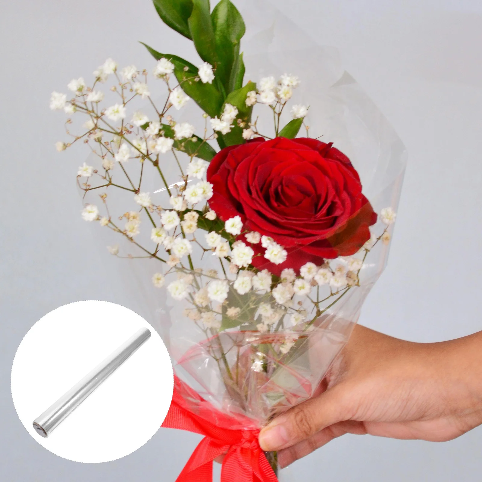

Transparent Cellophane Wrapping Paper for Flower Bouquets Gift Baskets Keeps Fresh and Clean High Grade Nice-Looking