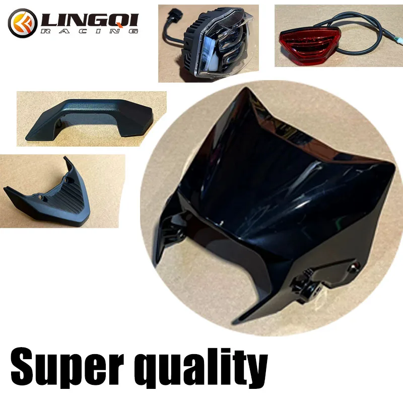 LINGQI RACING Motorcycle Plastic Original Front Lamp Cover Large Lamps Shade For SURRON SUR RON Ultra Bee Sur-Ron Accessories