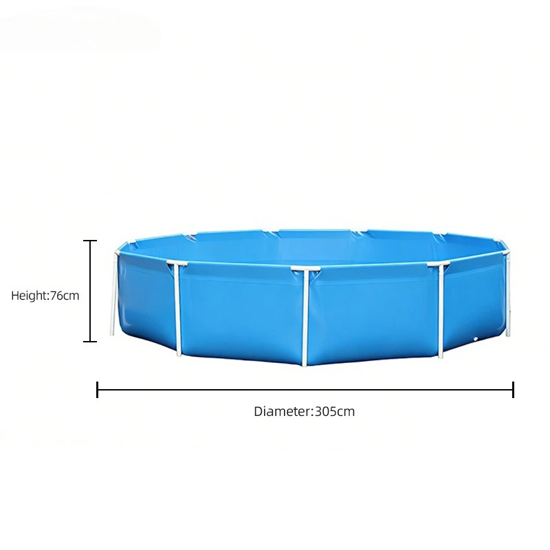 305x76 cm / 366x76 cm Round Frame Swimming Pool, Ideal for Outdoor Leisure Activities—A Reliable Leisure Pool