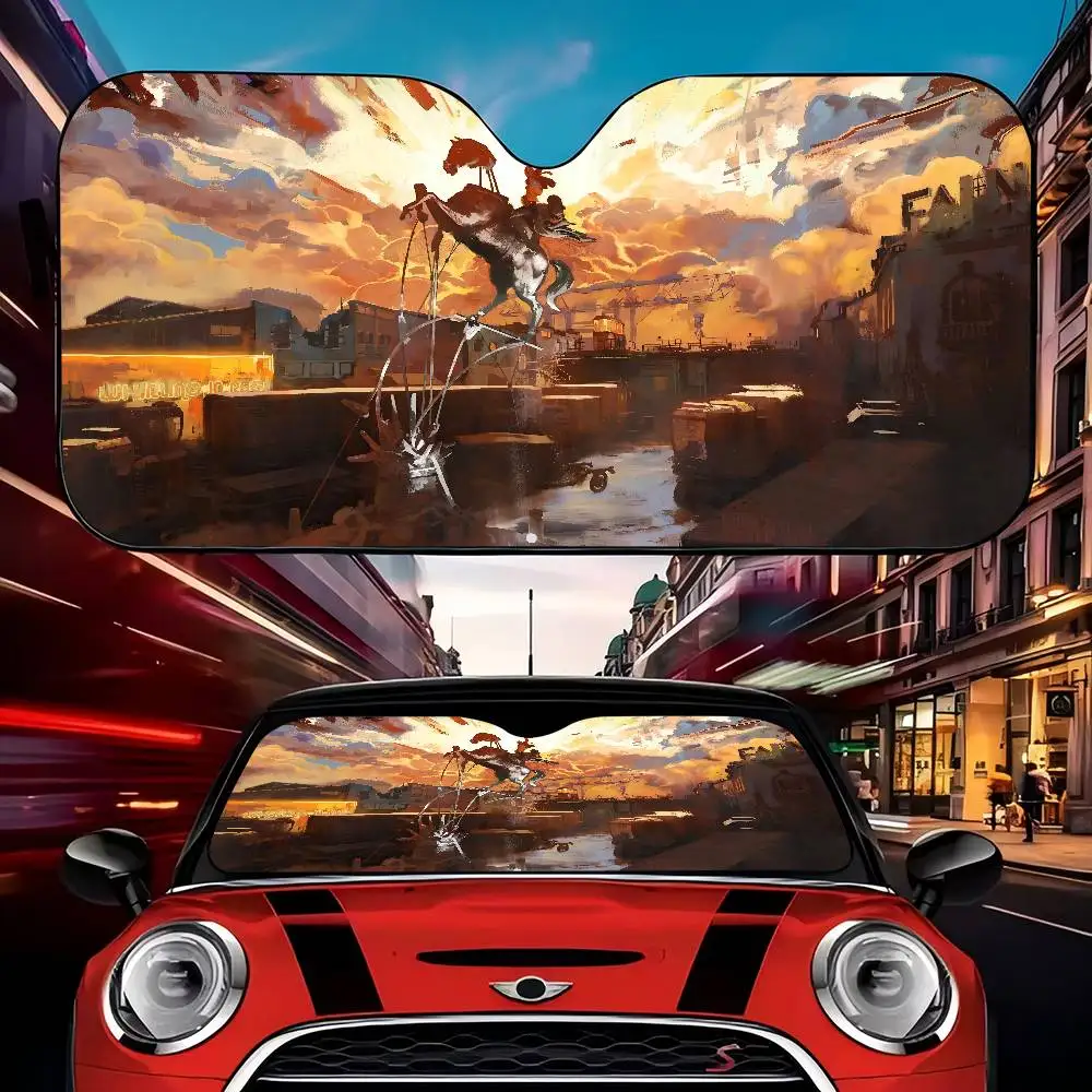 

1 шт. Солнцезащитный экран для автомобиля Disco Elysium, термостойкий, для лобового стекла, накидка на окно автомобиля, солнцезащитный козырек, автоаксессуар