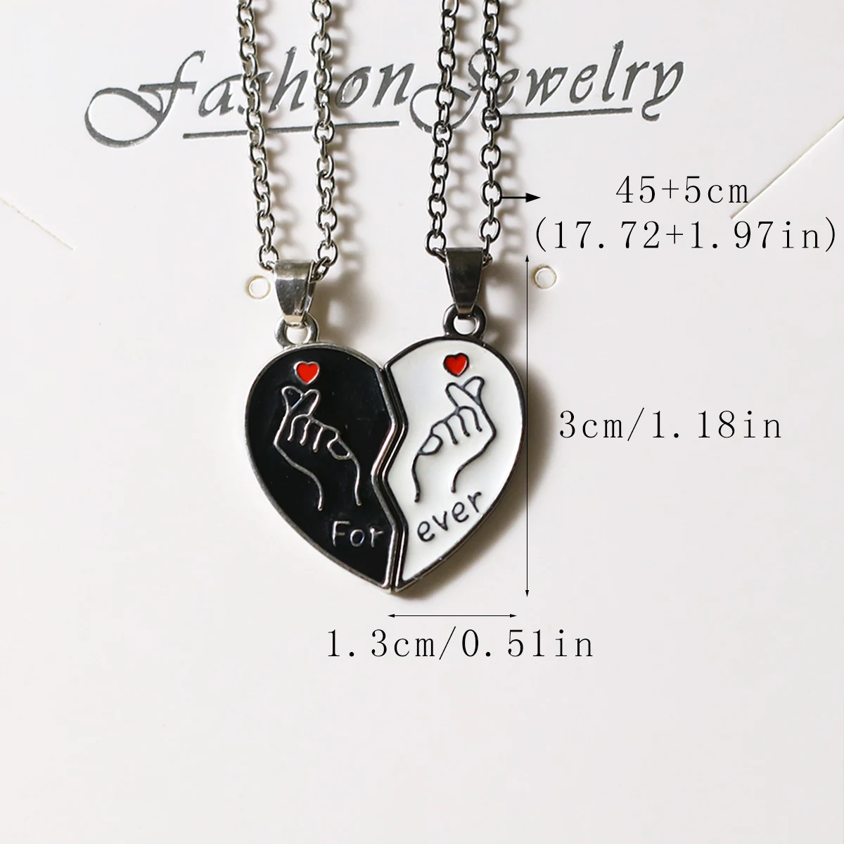 قلادة قلادة للأزواج، الإسورة، المجوهرات، قلب الحب #3