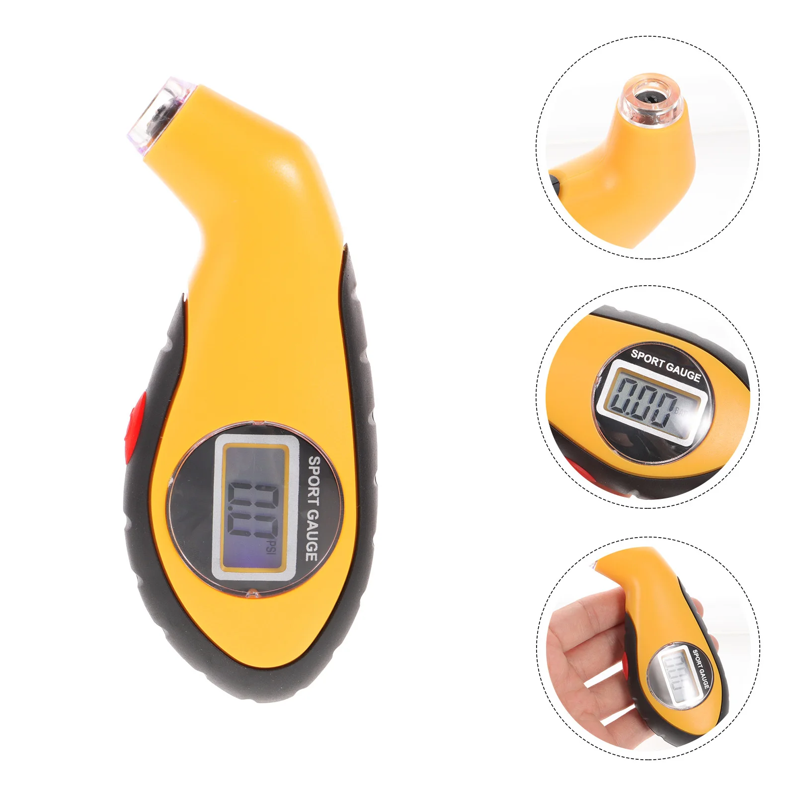 

Hand Crank Digital Tire Pressure Tester Gauge Versatile Dual Use for Multiple Vehicle Tires Tire Pressure Gauge
