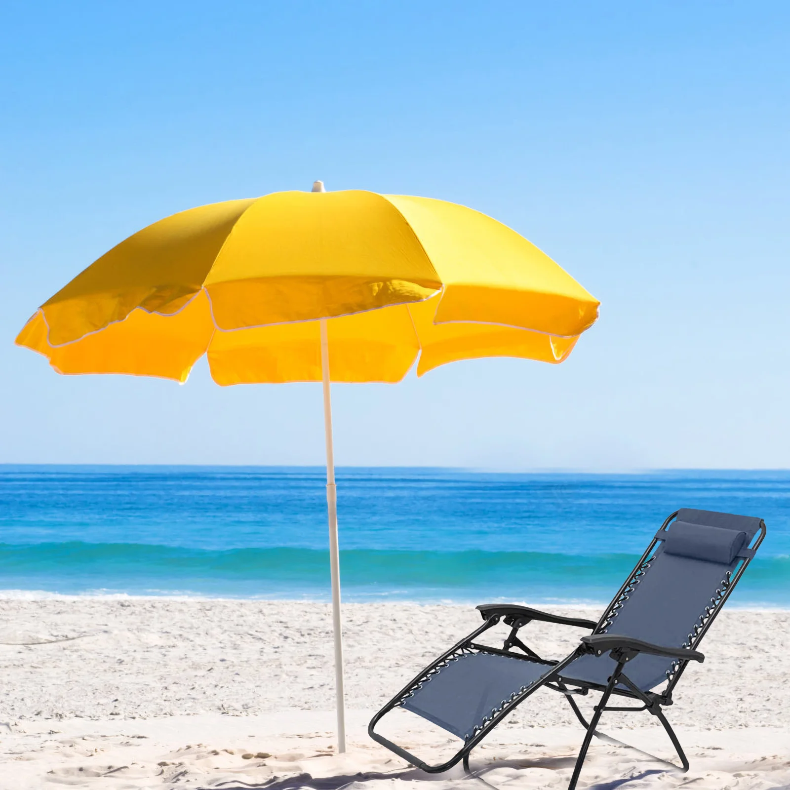 

1Set Folding Recliner Chair Canvas Practical Outdoor Balcony Replacement Portable Camping Deck Beach Chair Accessory