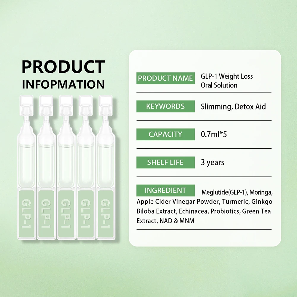 GLP-1 قطرات GLP-1 مكملات فقدان الوزن للنساء والرجال قطرات سائل طبيعية متقدمة للعناية بالجسم، لجميع أنواع الجسم #4