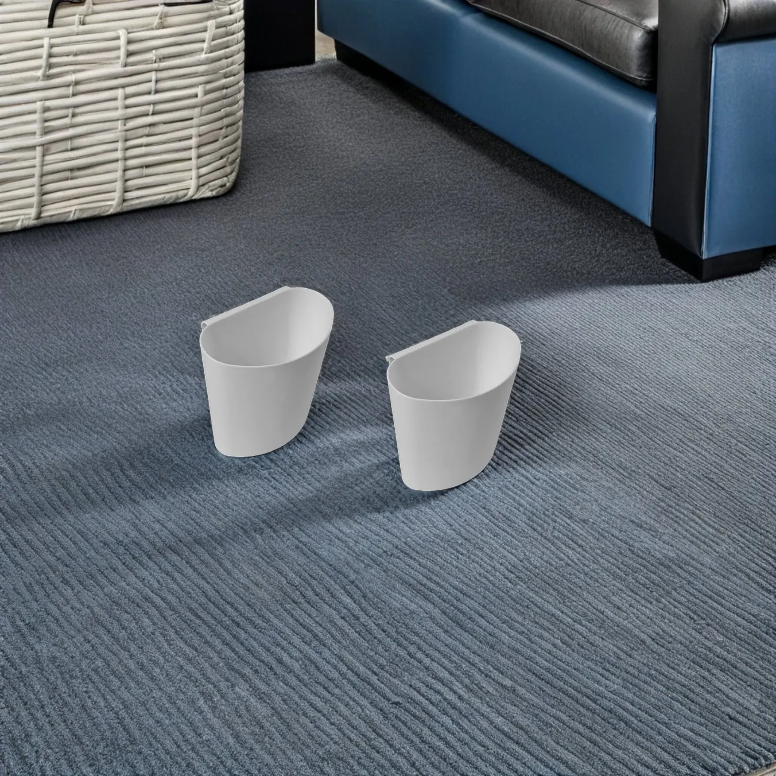 4Pcs Hanging Bucket Storage Basket Plastic Organizer for Salon Cart Makeup Tattoo Storage Container Rolling Cart Accessories