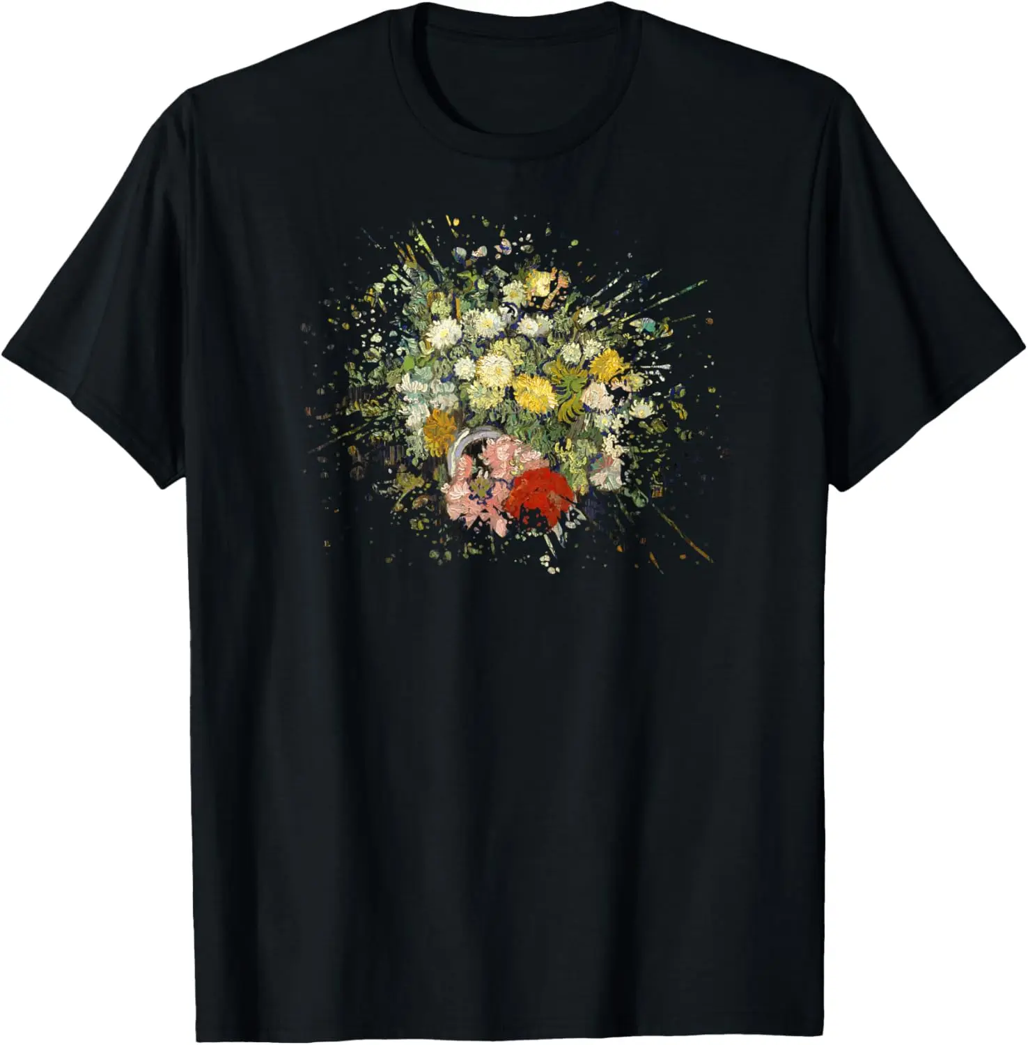 Famous Vintage Art: Bouquet of Flowers in a Vase by Van Gogh T-Shirt