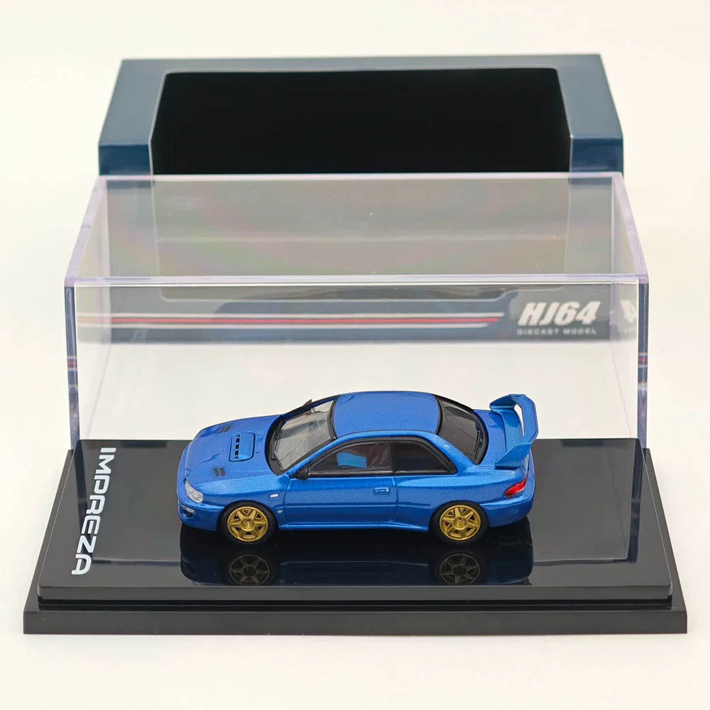 

Hobby Japan 1/64 for IMPREZA 22B STi Version Gc8 Rally Customized Ver Sonic Blue Mica HJ644041BBL Diecast Models Car Collection