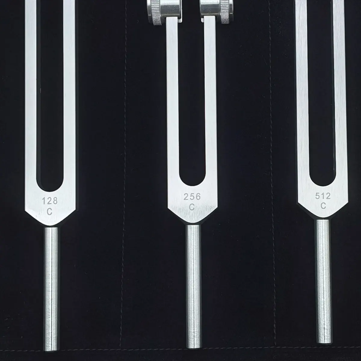 A24I Tuning Fork Set 128 256 512HZ Yoga Tuning Forks Meditation Group Healing Aluminum Soothing Relaxing Musical Percussion A
