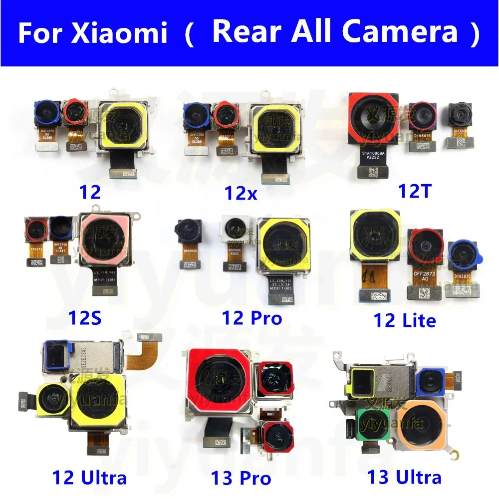 

For Xiaomi 12 12T Big Camera 12Pro Main Camera Module For Xiaomi Mi 12 Lite 12X 12S 13 Ultra MI13 Pro Big ALL