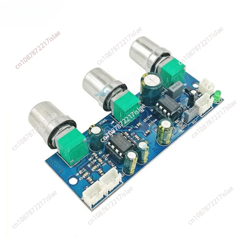 2.1 Three channel ultra low bass front stage board NE5532 low-pass filter board, single power supply, adjustable volume