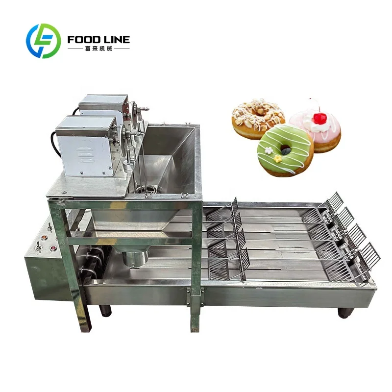 customized large capacity donut making gear doughnut deep‑frying equipment durable metal framework for pastry food counter
