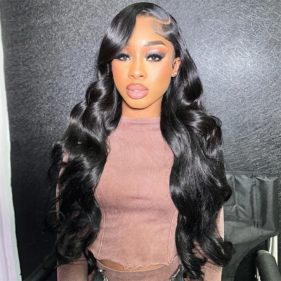 

Парик Body Wave с кружевной передней частью 13x6, парики из натуральных человеческих волос с кружевом 13x4, парик с HD-кружевом для чернокожих женщин, 30-32 дюйма, парик из бразильских волос