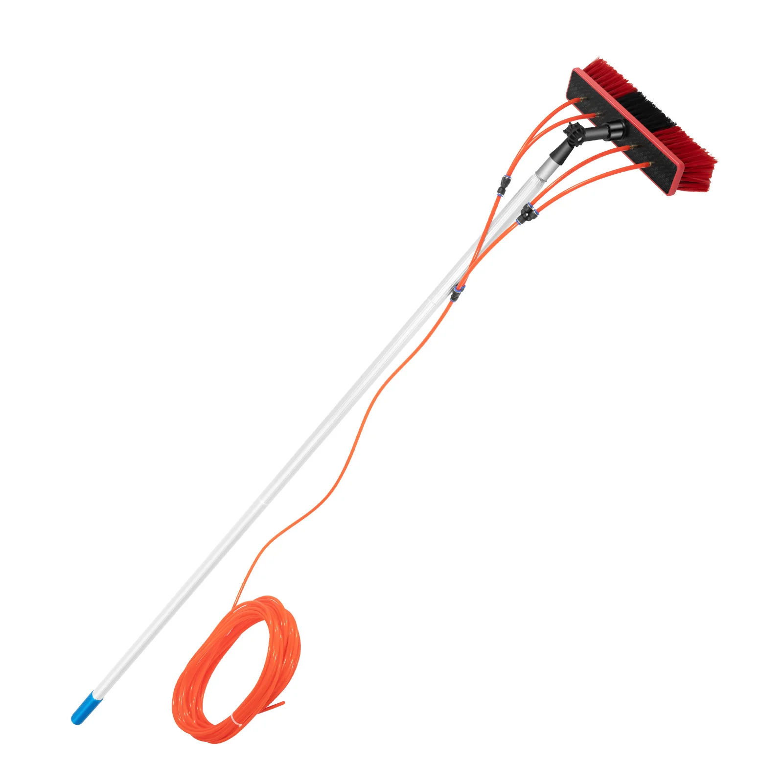 

26FT Water Fed Pole Cleaning Brush Tool For Window+ Solar Panel Clean Washing
