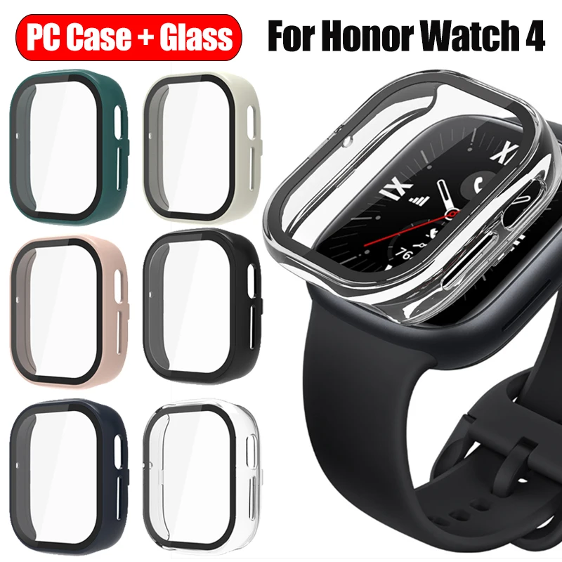 PC Case for Huawei Honor Watch 4 Screen Protector Smart Watch Protective Cover Tempered Glass for Huawei Honor Watch 4 Capa