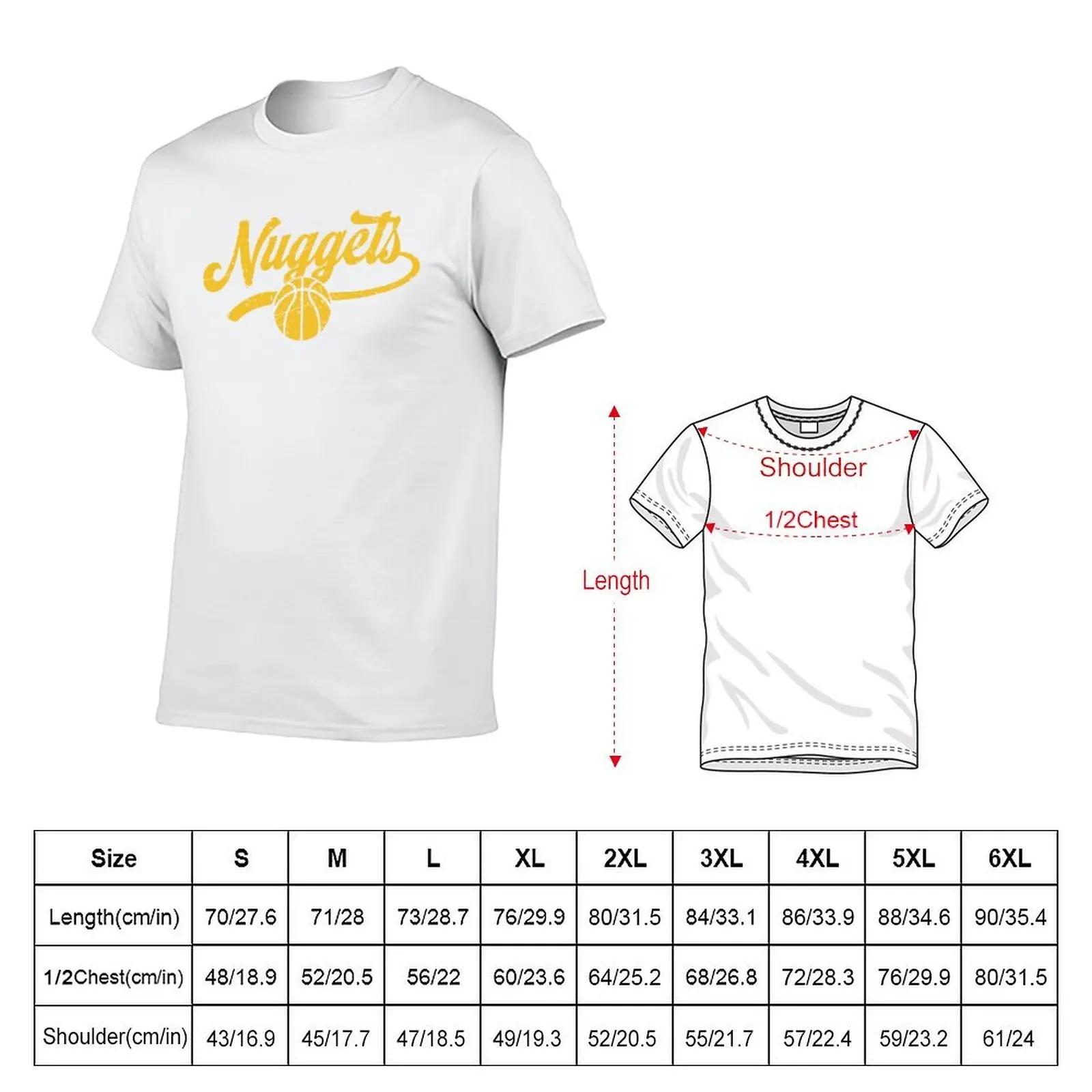 Retro Nuggets T-Shirt man t shirts graphic anime t shirts oversize T-Shirt
